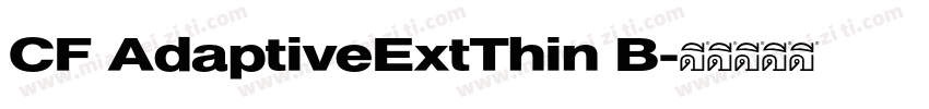 CF AdaptiveExtThin B字体转换